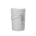 6 Gallon White Plastic Round Open Head Pail w/Metal Bail, FDA Approved