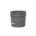 3.5 Gallon Grey Plastic Round Open Head UN Pail w/Metal Bail, FDA Approved