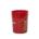 5 Gallon Red Plastic Round Open Head Pail w/Metal Bail, FDA Approved