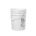 5.4 Gallon White Plastic Round Open Head Pail w/Metal Bail, FDA Approved