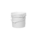 3.5 Gallon White Plastic Round Open Head Pail w/Metal Bail, FDA Approved