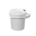 0.6 Gallon White Plastic Screw-Top Pail w/Plastic Handle