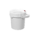 1.25 Gallon White Plastic Screw-Top Pail w/Plastic Handle
