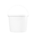 160 oz White Plastic Tub w/Plastic Handle & Lid