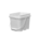 1.6 Gallon White HDPE EZ-Stor Pail w/Handle