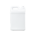 10 Liter White HDPE Square Handleware F-Style Container, 38mm