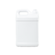 10 Liter White HDPE Square Handleware F-Style Container, 38mm