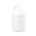 1 Gallon White HDPE Round Handleware Container, 38-400, FTL1