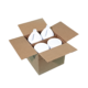1 Gallon Blue-White HDPE Round Handleware Container, 38-400
