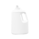 128 oz White HDPE Laundry Drainback Bottle, 70mm