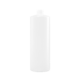 32 oz Natural HDPE Plastic Cylinder Bottle, 28-410, 52 Gram