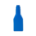 13 oz. Blue HDPE Plastic Octane Oblong Automotive Bottle, 33-400