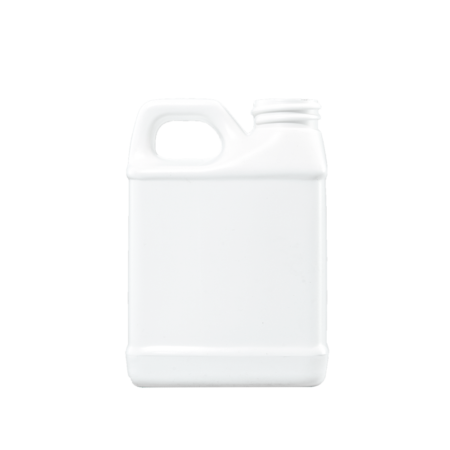 8 oz White HDPE F-Style Container, 28-400
