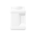 64 oz. White HDPE Plastic Square Pinch Grip Container, 110-400