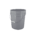 5 Gallon Grey Plastic Round Open Head Pail w/Metal Bail, FDA Approved