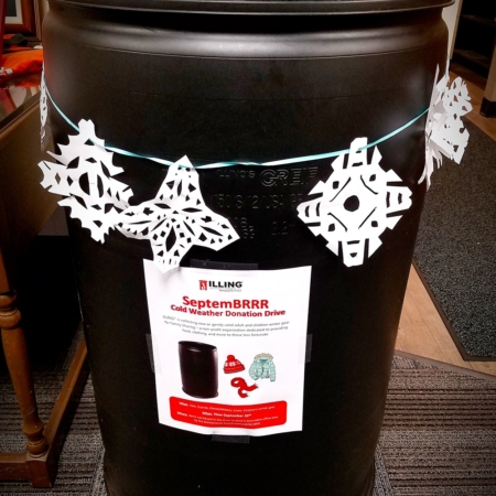 Winter Donations Drum