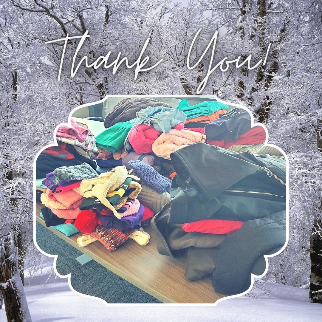 Winter clothing drive thank you