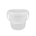 1 GALLON WHITE PP OH PAIL WITH PLASTIC HANDLE