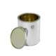 1 Gallon Gold Lined Tin Can 610×711 w/Ears & Plug, No Bail