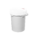 5 Gallon White HDPE Plastic Screw-Top Pail w/Plastic Handle (New)
