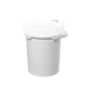 5 Gallon White HDPE Plastic Screw-Top Pail w/Plastic Handle (New)