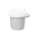 3.5 Gallon White HDPE Plastic Screw-Top Pail w/Plastic Handle