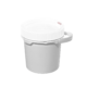 3.5 Gallon White HDPE Plastic Screw-Top Pail w/Plastic Handle