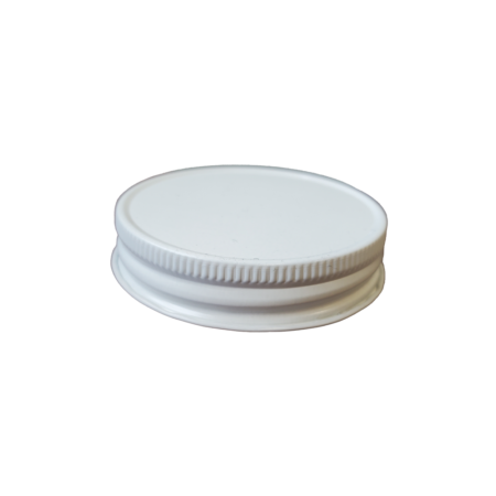 70-450 White Metal Cap w/Plastisol Liner Outside