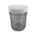 8 OZ CLEAR GLASS STRAIGHT SIDE JAR & COVER